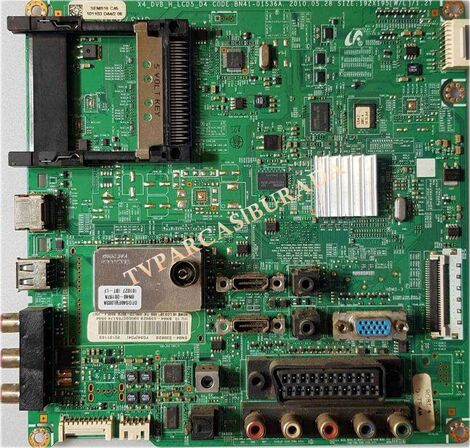 Samsung UE32C450E1W Main Board , BN41-01536B , BN94-03982Y, BN41-01536, X4_DVB_H_LCD5_D4 , LTF320AP08
