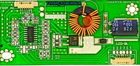 CONVERTER-0B3363T-01, V3.34 20170913A, M2CN0CN31ADA00, Rampage Monitör, Led Driver Board, DW236ECN-VC