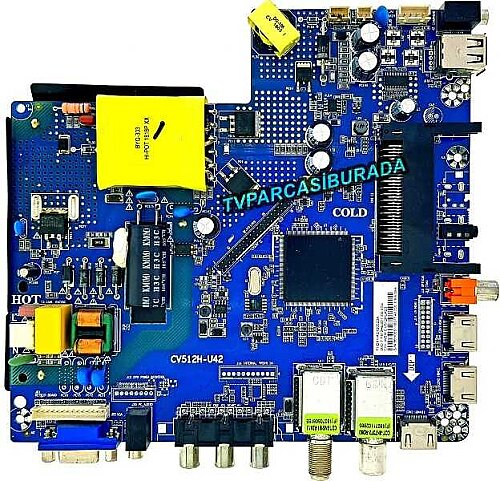 CV512H-U42, T512HU422, F50CV512HU422, Dijitsu DJ TV40, Main Board, Ana Kart, V400HJ6-PE1 C3 - 1
