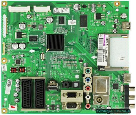 EAX61366604 (0), EBT60974101, EAX61366604, PD01A, LG 42PJ350, 42PJ350-ZA, Main Board, Ana Kart, PDP42T10000, LG Display - 1