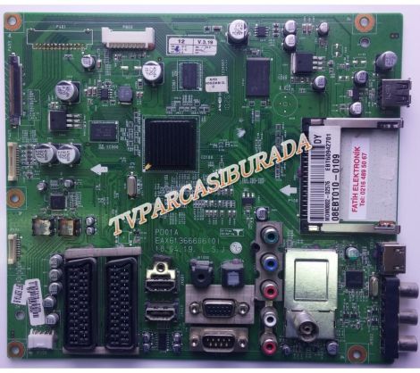 EAX61366606 (0), EBT60942701, EAX61366606, LG 50PK550, Main Board, Ana Kart, PDP50T1000, LG Display - 1