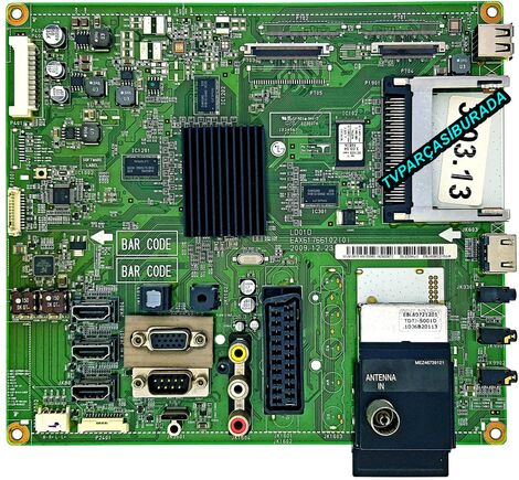 EAX61766102 (0), EAX61766102 (11), EBU60902215, EAX61766102, LD01D, LG 55LE5300-ZA, Main Board, Ana Kart, T546HWD2 - 1