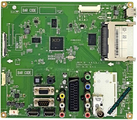 EAX64272802 (0), EBT61718147, LG 42LV3400-ZG, Main Board, Ana Kart, LC42EUN-SDV5