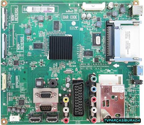 LG 37LV4500 Main Board , EAX64290501 (0) , EBT61545660 , EBT61545661 , T370HW05 V.2 - 1