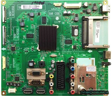 LG 47LW4500-ZB Main Board , EAX64290501 (0) , EBT61581652 , EBT61680930 , LC470EUF (SD)(F2)