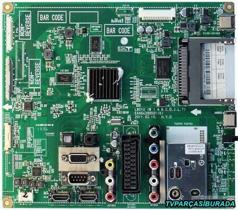 LG 42LV3550-ZB Main Board , EBT61701214 , EAX64290501 (0) , T420HW08 V.1