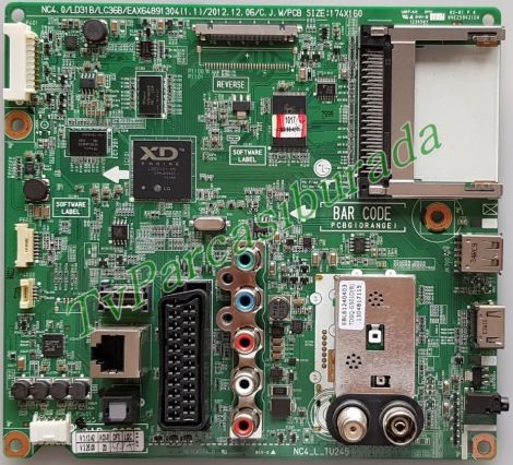 EAX64891304 (1.1), EBT62391014, LG 42LA613S-ZB, Main Board, LC420DUE (SF)(U2), LG Display - 1
