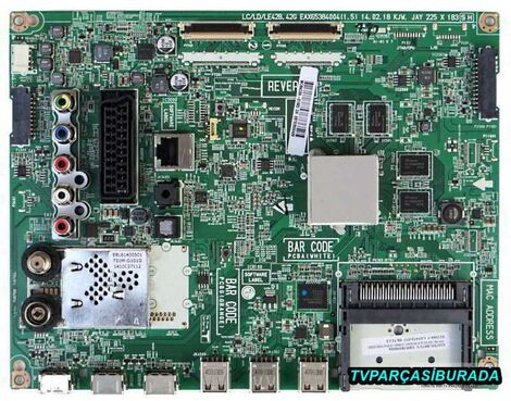 LG 47LB670V-ZA Main Board , EAX65384004 (1.5) , EBR78309004 , EBT62800409 , LC470DUH-PGF1 - 1