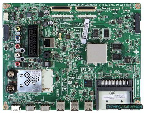 LG 42LB652V MAİN Board , EAX65384004 (1.5) , EBT62800458 , EBR78309005  - 1