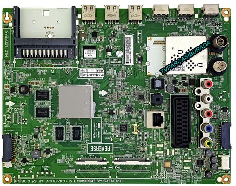 EAX65384004 (1.5), EBT63439306, LG 42LB652V, LG 42LB652V-ZA, Main Board, Ana Kart, T420HVJ01.0, AU Optronics