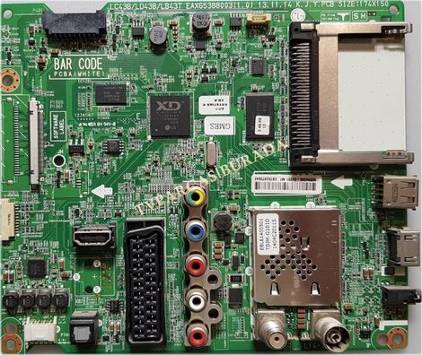 LG 42LB620V-ZE Main Board , EAX65388003 (1.0) , EBT62973042 , EAX65388003(1.0) , LC420DUE-FGP2