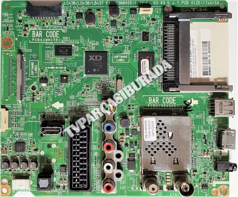 LG 55LB620V Main Board , EAX65388005 (1.0) , EBR77562867 , EBT62973040 , EAX65388005(1.0) , LC550DUE-FGP2