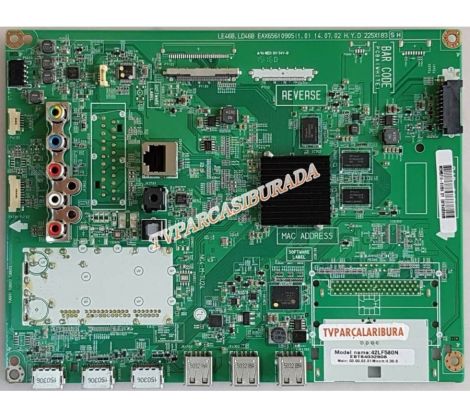 EAX65610905, (1.0), EBT64032608, EAX65610905, 42LF580N-ZA, 42LF580N, Main Board, Ana Kart, LC420DUE (MG)(A3), LG Display - 1
