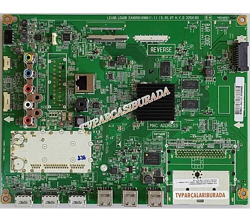 EAX65610906 (1.1), EBT63995603, EBR81202001, 42LF580N-ZA, 42LF580N, Main Board, Ana Kart, LC420DUE (MG)(A3), LG Display - 1