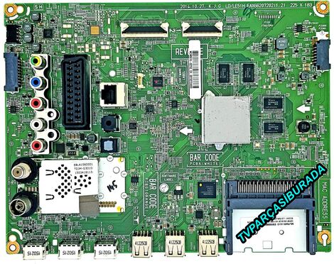 EAX66207202 (1.2), EAX66207202 (1.0), EBT63724603, EBR80067109, LG 50LF650V-ZB, LG 50LF650, Main Board, Ana Kart, LC500DUH-MGP1, LG Display - 1