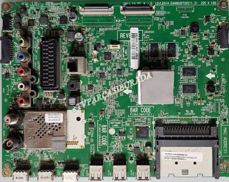 LG 55LF650V-ZB Main Board , EAX66207202 (1.2) , EBR80067105 , EBT63745803 , LC550DUH-MGP1