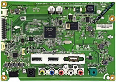 EBT63475902 , EAX66750804 (1.0) , EBR4305240 2, LG 32MB17HM Main Board , HC320DXN-SLNS6-214Y - 1