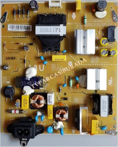 EAX67209001(1.5), EAY64529501, LGP43DJ-17U1, LG 43UK6470PLC, Power Board, Besleme, HC430DGG-SLTL5