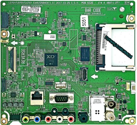 EAX67258404 (1.0), EBT64082102, 705TQHPL318, LG 43LV300C, Main Board, TPT430H3-DUYSHA-G