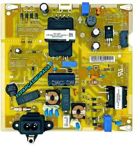 EAX68210402 (1.0) , EAY65228902 , LGP43T-19F1 , LG 43LM6300PLA , Pawer Board , HC430DUN-A8XLB-914