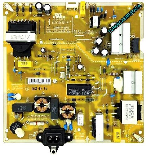 EAX69057002 (1.0) , EAY65769224 , LGP50T-20U1 , LG 50UQ75006LF , Power Board , HC500D0G-VKFL1-912X - 1
