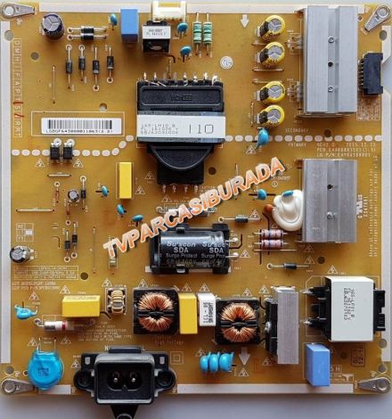 EAY64388801, EAX66883501(1.5), 3PCR01385C, LGP43LIU-16CH1, PLDF-L508A, REV2.0, LG 43LH590V-ZA, Power Board, Besleme, LC430DUE-FJA1