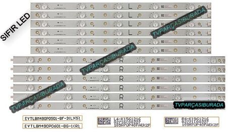 EVT LBM490P0601-BG-1(R)(2), EVT LBM490P0501-BF-2(L)(2), LBM490P0601-BG-1(R)(2), LBM490P0501-BF-2(L)(2), PHİLİPS 49PFS5302/12 , TPT490F2-FHBN0.K, Led Bar, Panel Ledleri, Backligth