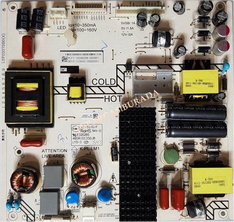 K-PL-LM1, PLF1-163HQ338, 465R1013SDJB, 4702-2PLLM1-A3131D01, LYP03372B0(X), Premier PR49L91, Power Board, Besleme