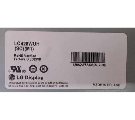 LC420WUH(SC)(M1), LG Display, LG 42LD750, LCD PANEL