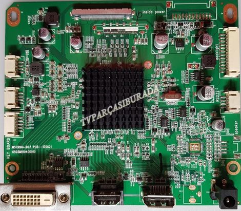 MST9104-B1.3, 6503M910400010, 50120910400070, PCB-170621, Optix AG32C, Monitör, Main Board, Ana Kart, LSM315HP01-M01