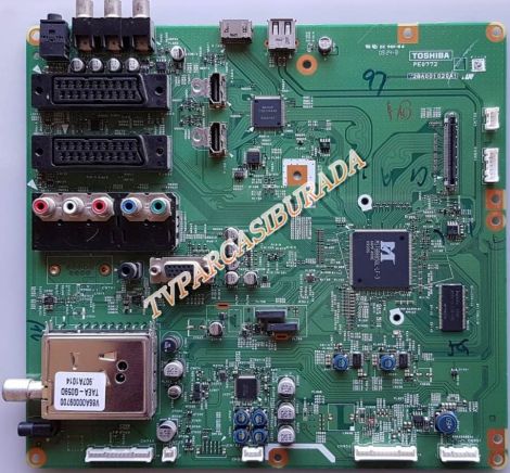 PE0772, V28A001020A1, PE0772 A, DS-7405, TOSHIBA 40LV655P, Main Board, Ana Kart, LTA400HA11