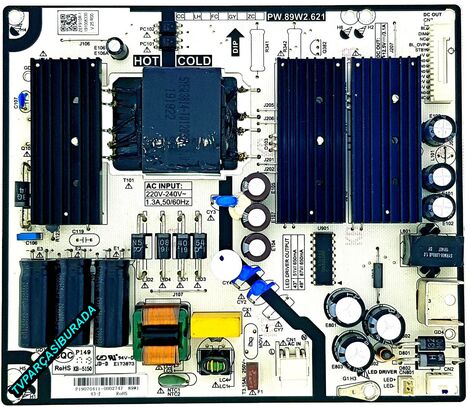 PW.89W2.621 , ZEF910R-1 , Arçelik A49L 8900 5A , Power Board , 057T49E38C , LC490EGY-SMM3