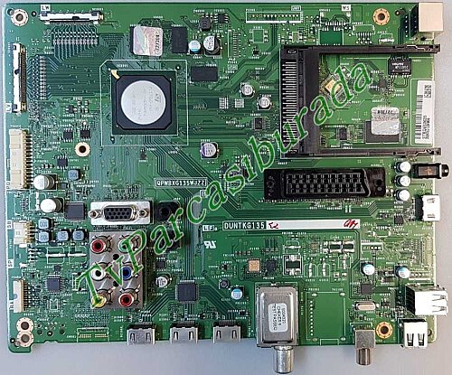 QPWBXG135WJZZ, DUNTKG135, DUNTKG135FM04, Sharp LC-50LE650V, Main Board, V500HK1-LE6 - 1