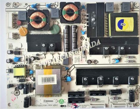 RSAG7.820.2194/R0H, VER.C, LTDN46T28GUK, 9TD46J1111090, Hisense LTDN46T28GUK, Power Board, Besleme, LTA460HJ09