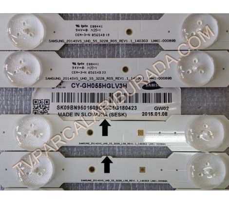 SAMSUNG_2014SVS_UHD_55_3228_R05_REV1.1_140303, LM41-00089B, LM41-00089A, CY-GH055HGLV3H, Samsung, Led Bar, Panel Ledleri