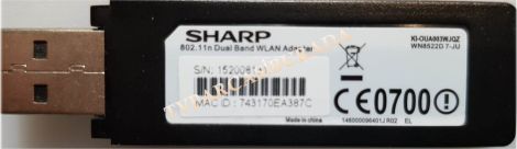 SHARP 802.11 Dual Band WLAN Adapter, KI-OUA003WJQZ, WN8522D 7-JU, WİFİ ADAPTÖR