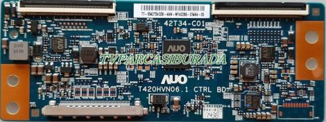 T420HVN06.1 Ctrl BD, 42T34-C01, TT-5542T34C08, LG 42LB580N-ZM, AU Optronics, T CON Board, HC420DUN-VAH52-51