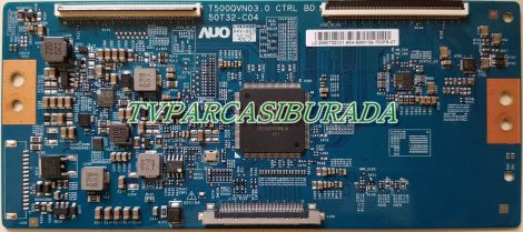 T500QVN03.0 Ctrl BD, 50T32-C04, UZ-5550T32C01, 4Ksmart 50UB8300, AU Optronics, T CON Board, T500QVN03.0