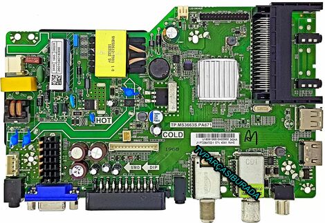 Awox U2400STR Main Board , TP.MS3663S.PA671 , KM0236LDBH0243