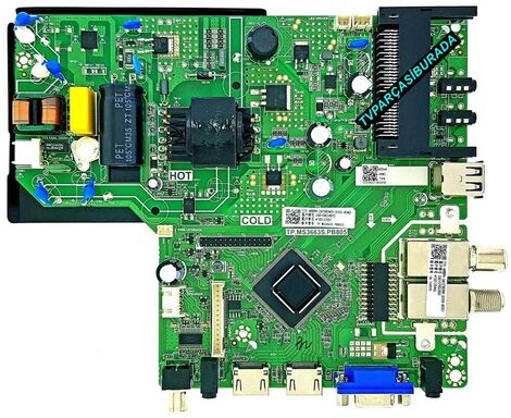 Diji TV 32DH3322/STR Main Board , TP.MS3663S.PB805 , PT320AT001-2