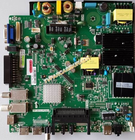 TP.S512.PC821, SPCVT16007, B16075913-0A00521, LSC490HN04-W, YU-MA-TU, Main Board, Ana Kart, LMC490HN04