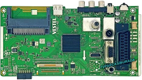 VESTEL 22FA5100 MAİN BOARD , 17MB140 , 23493291 , VES315UNVX-2D-N01