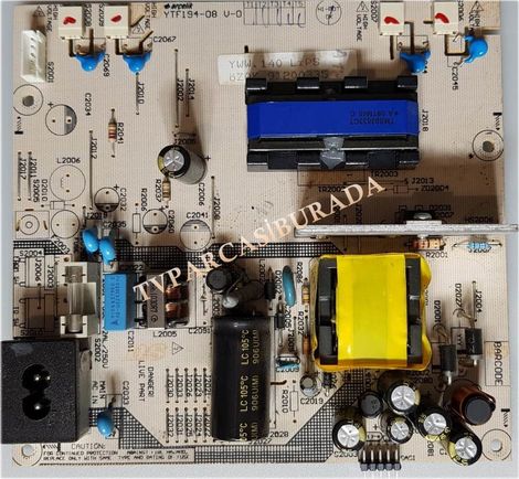 YTF194-08, YWW140, 91200335, Arçelik 56-521 BU HD, Power Board, Besleme, LTM220M1-L01