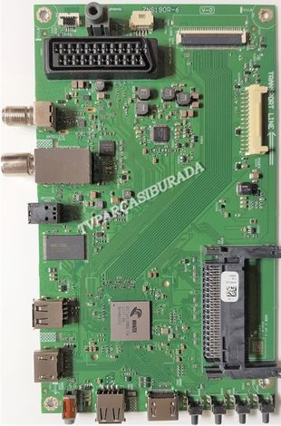 Arçelik A49L 5531 4B2 Main Board , ZNS190R-6 , M3ROZZ , 057D49-C39 , LC490DUY-SHA1