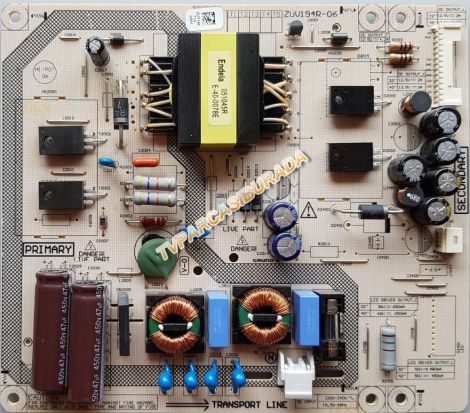 ZUV194R-06, ZUT140, V-0, Grundig 40CLE 5745 AN, Power Board, Besleme, LSC400HN02-803