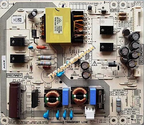 ZUV194R-7, ZUV140, V-0, Arçelik 32L6752 5B, Power Board, Besleme, HV320FHB-N00 - 1