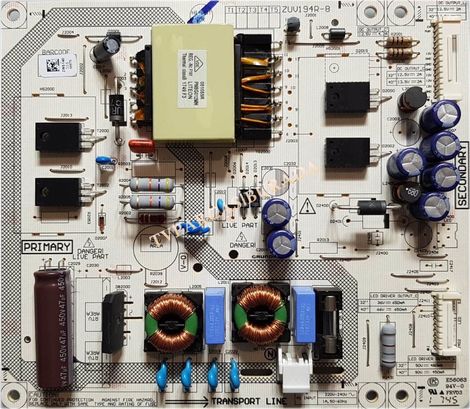 ZUV194R-8, ZWS140, Arçelik A32L 5745 4B, Power Board, Besleme, RDL 320HY-BD0-D01