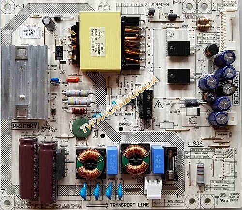 ZUV194R-9, WBK140, V-0, Beko B43L 67 60 5B, Power Board, Besleme, HV430FHB-N10 - 1