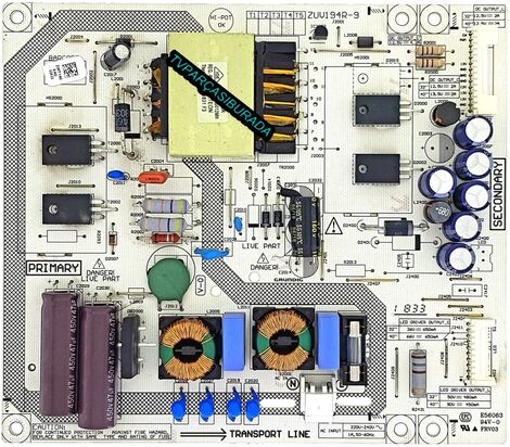 Beko B40L 5745 4B Power Board , ZUV194R-9 , ZWT140 , RDL400FY-QD0-700